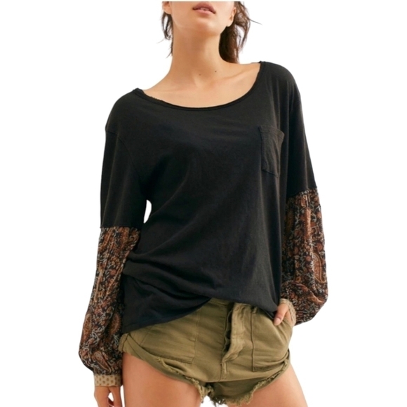 We the free people jade long sleeve top - Picture 1 of 11